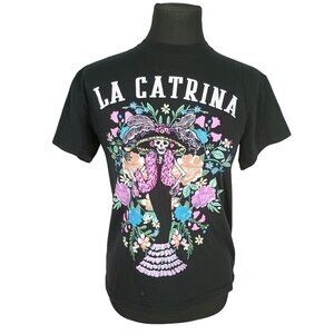 Hasta Siempre "La Catrina" T-Shirt Women's Size‎ Small Black